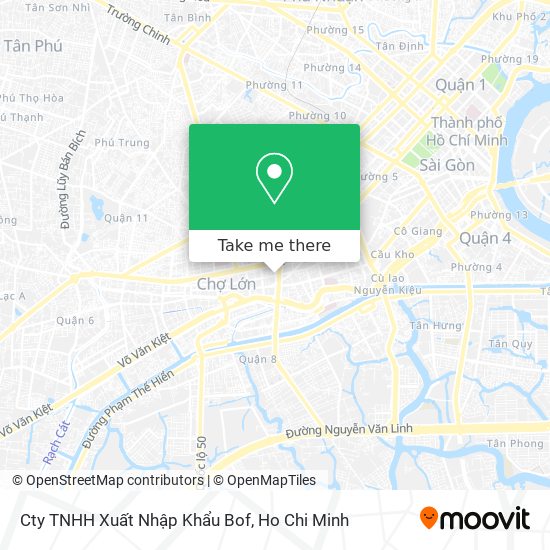Cty TNHH Xuất Nhập Khẩu Bof map