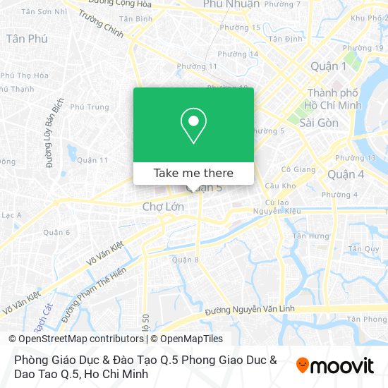 How to get to Phòng Giáo Dục & Đào Tạo Q.5 Phong Giao Duc & Dao Tao Q.5 in Quận 5 by Bus?