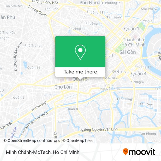 Minh Chánh-McTech map