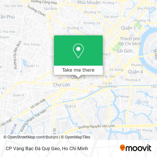 CP Vàng Bạc Đá Quý Geo map