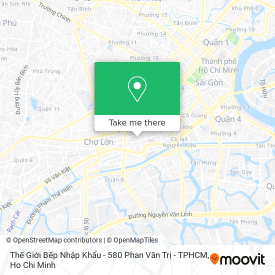 Thế Giới Bếp Nhập Khẩu - 580 Phan Văn Trị - TPHCM map