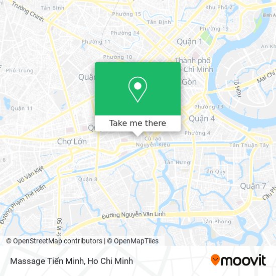 Massage Tiến Minh map