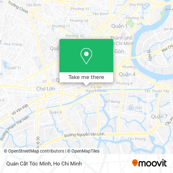 Quán Cắt Tóc Minh map