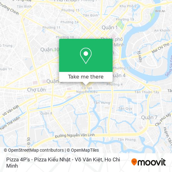 Pizza 4P's - Pizza Kiểu Nhật - Võ Văn Kiệt map