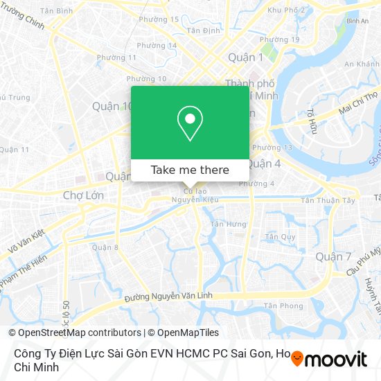Công Ty Điện Lực Sài Gòn EVN HCMC PC Sai Gon map