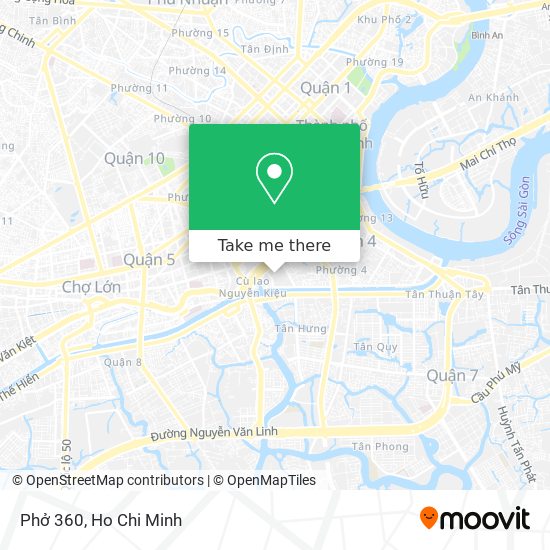 Phở 360 map