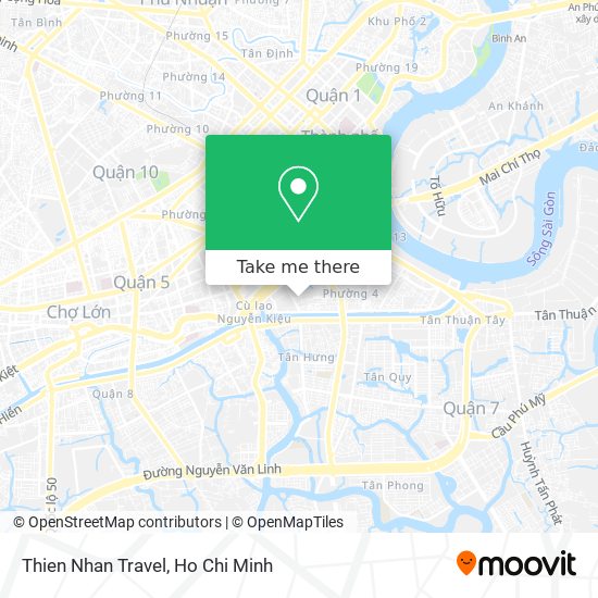 Thien Nhan Travel map