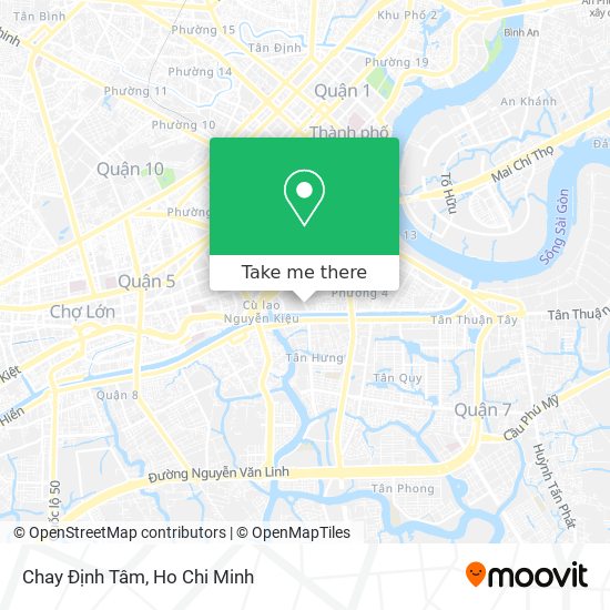 Chay Định Tâm map
