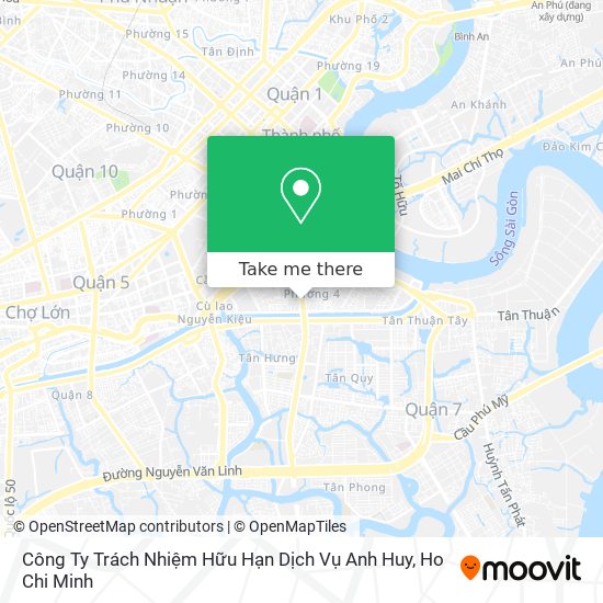 Công Ty Trách Nhiệm Hữu Hạn Dịch Vụ Anh Huy map