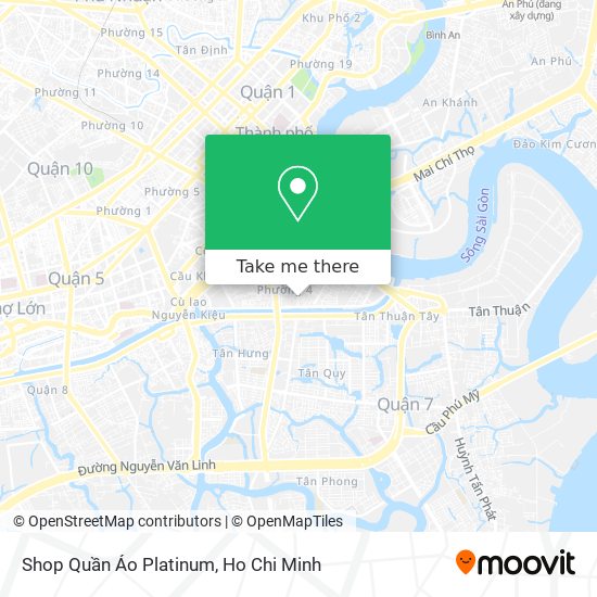 Shop Quần Áo Platinum map