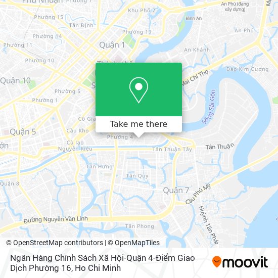 Ngân Hàng Chính Sách Xã Hội-Quận 4-Điểm Giao Dịch Phường 16 map