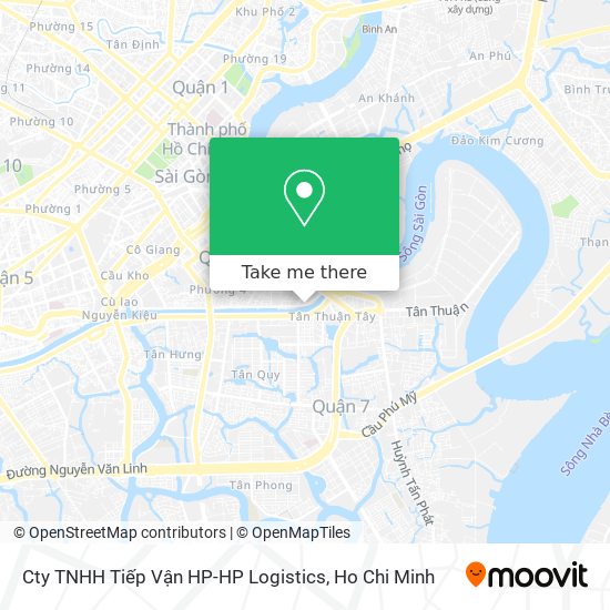 Cty TNHH Tiếp Vận HP-HP Logistics map