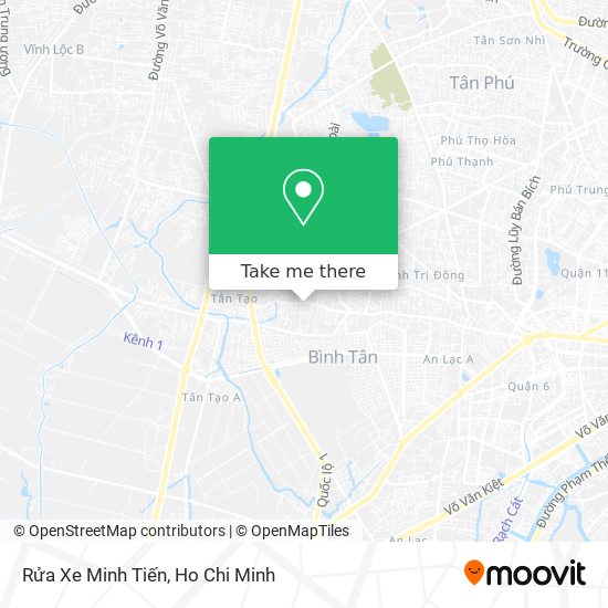 Rửa Xe Minh Tiến map