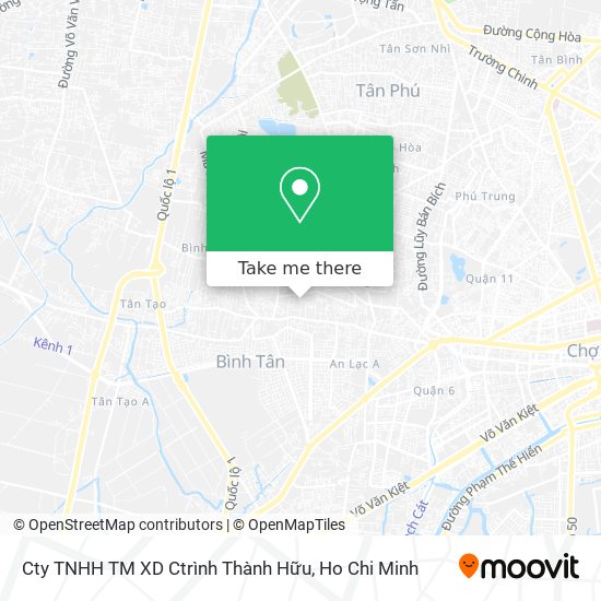 Cty TNHH TM XD Ctrình Thành Hữu map