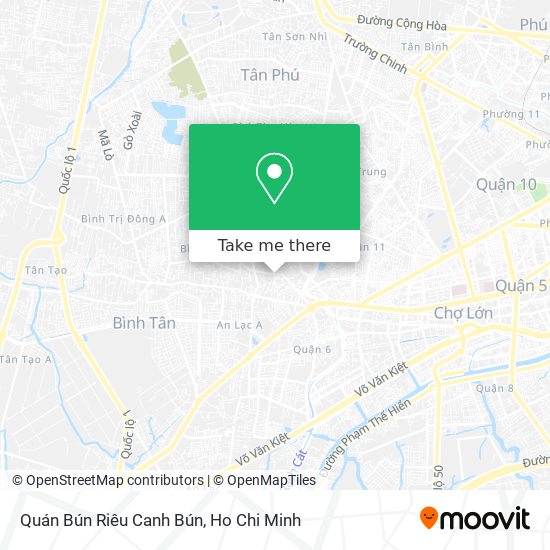 Quán Bún Riêu Canh Bún map