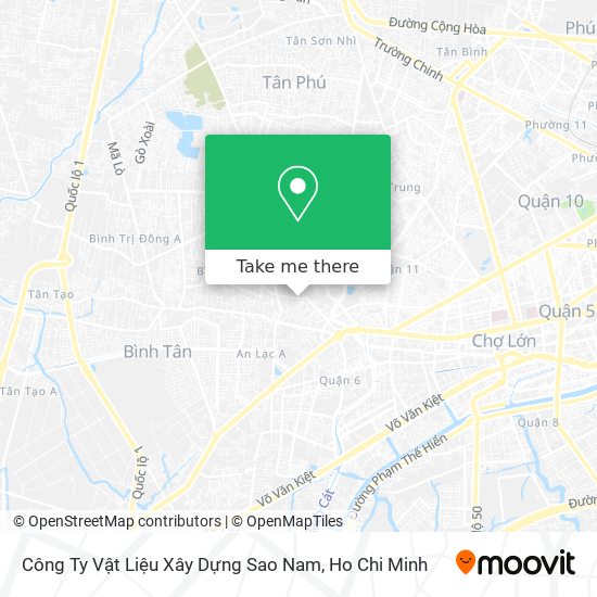 Công Ty Vật Liệu Xây Dựng Sao Nam map