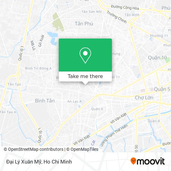 Đại Lý Xuân Mỹ map