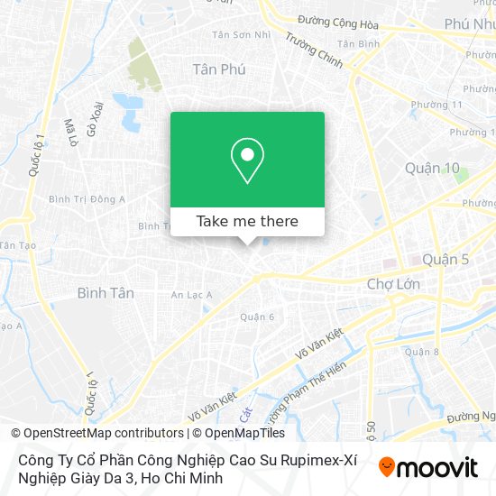 Công Ty Cổ Phần Công Nghiệp Cao Su Rupimex-Xí Nghiệp Giày Da 3 map