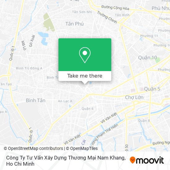 Công Ty Tư Vấn Xây Dựng Thương Mại Nam Khang map