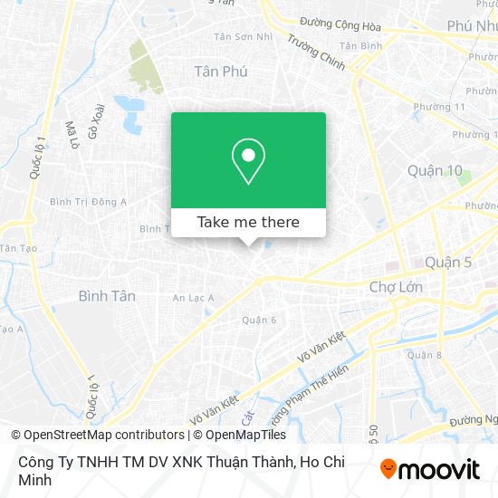 Công Ty TNHH TM DV XNK Thuận Thành map