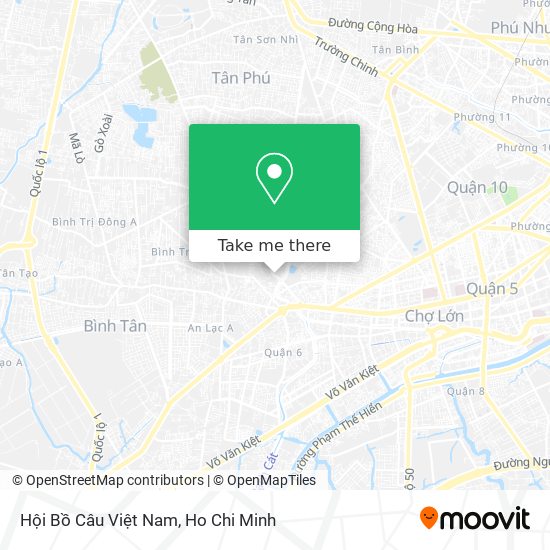 Hội Bồ Câu Việt Nam map