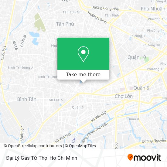 Đại Lý Gas Tứ Thọ map