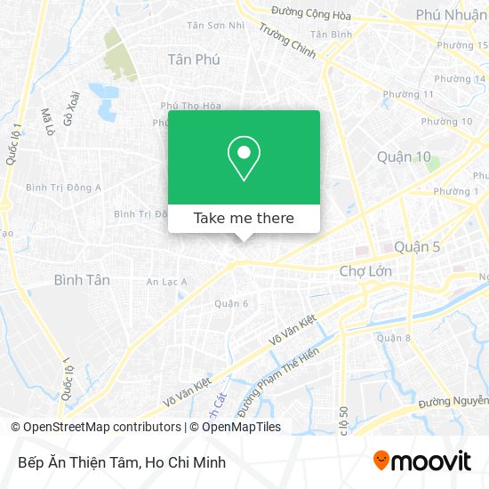 Bếp Ăn Thiện Tâm map