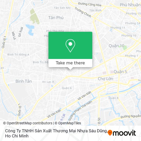 Công Ty TNHH Sản Xuất Thương Mại Nhựa Sáu Dũng map