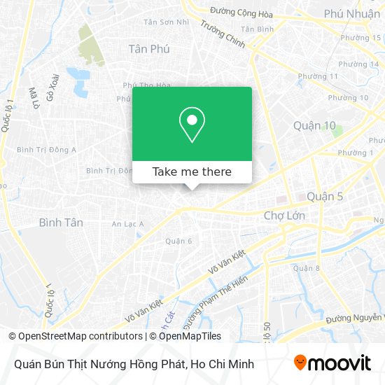 Quán Bún Thịt Nướng Hồng Phát map