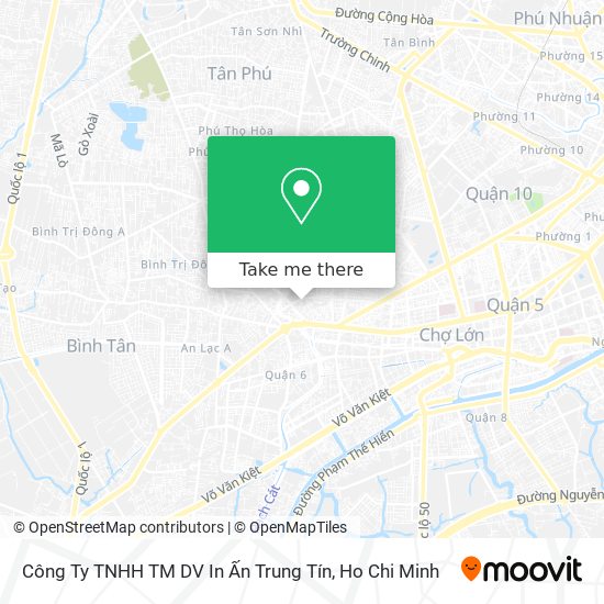 Công Ty TNHH TM DV In Ấn Trung Tín map