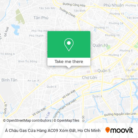 Á Châu Gas Cửa Hàng AC09 Xóm Đất map