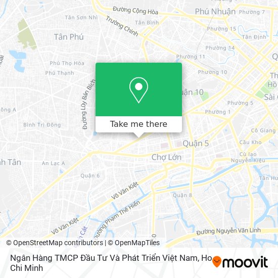 Ngân Hàng TMCP Đầu Tư Và Phát Triển Việt Nam map