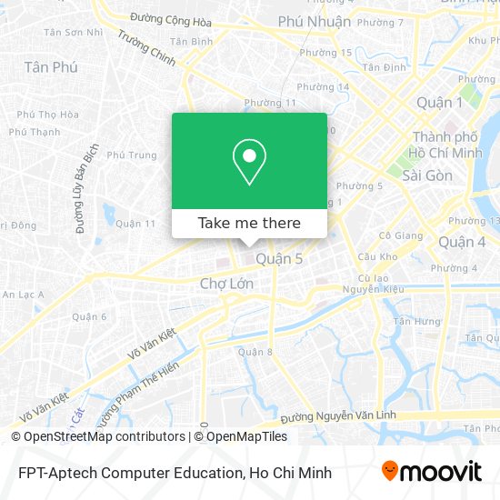 FPT-Aptech Computer Education map