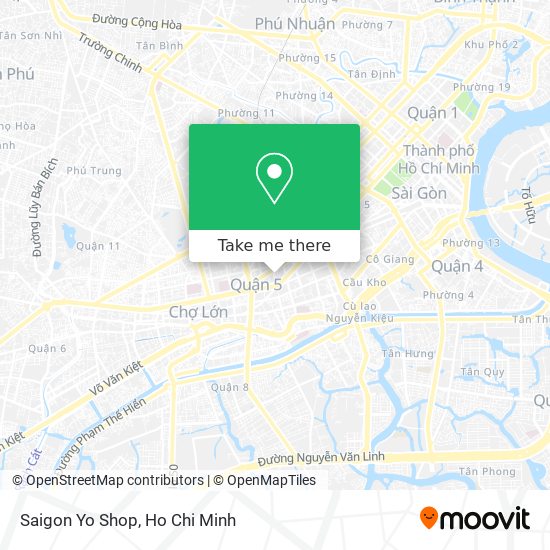 Saigon Yo Shop map