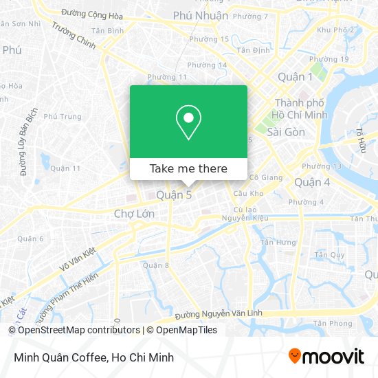 Minh Quân Coffee map