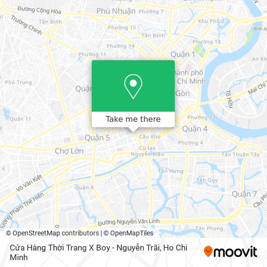 Cửa Hàng Thời Trang X Boy - Nguyễn Trãi map