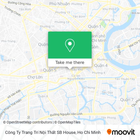 Công Ty Trang Trí Nội Thất SB House map