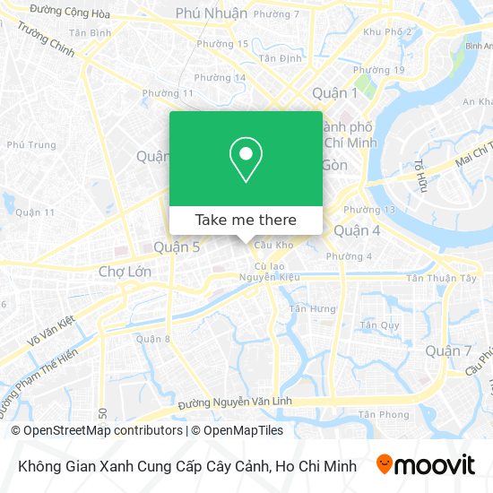 Không Gian Xanh Cung Cấp Cây Cảnh map