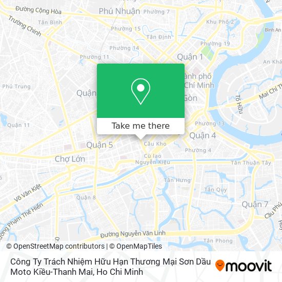 Công Ty Trách Nhiệm Hữu Hạn Thương Mại Sơn Dầu Moto Kiều-Thanh Mai map