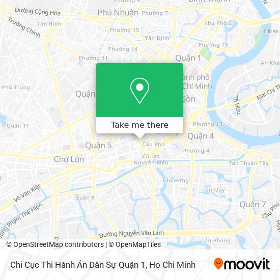 Chi Cục Thi Hành Án Dân Sự Quận 1 map