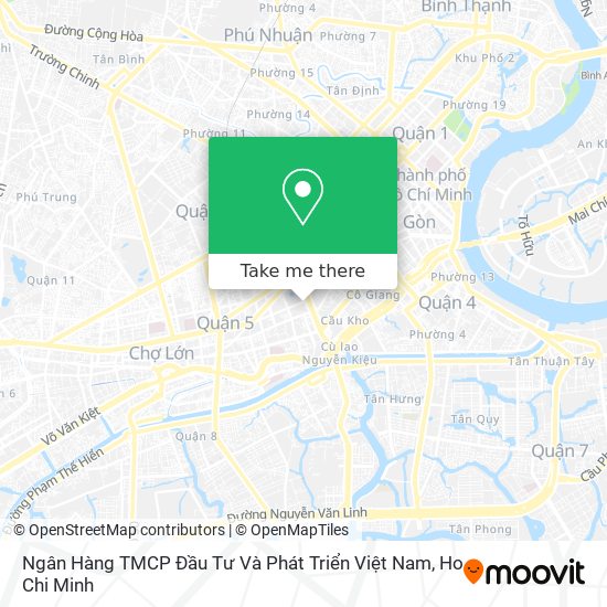 Ngân Hàng TMCP Đầu Tư Và Phát Triển Việt Nam map