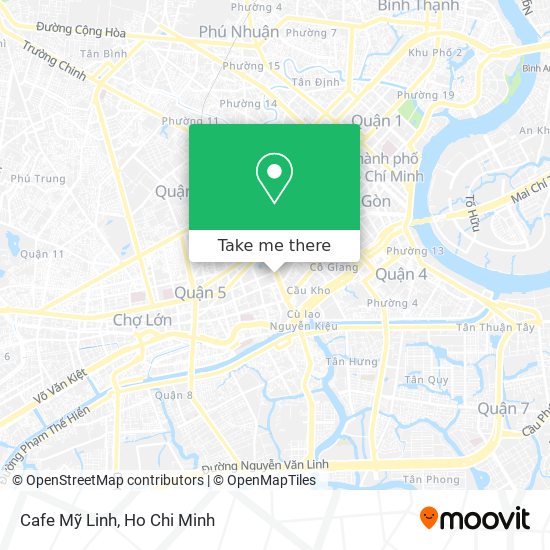 Cafe Mỹ Linh map
