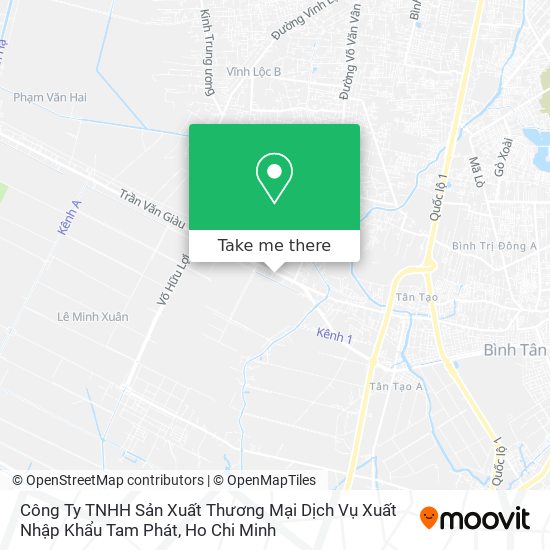 Công Ty TNHH Sản Xuất Thương Mại Dịch Vụ Xuất Nhập Khẩu Tam Phát map