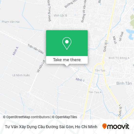 Tư Vấn Xây Dựng Cầu Đường Sài Gòn map