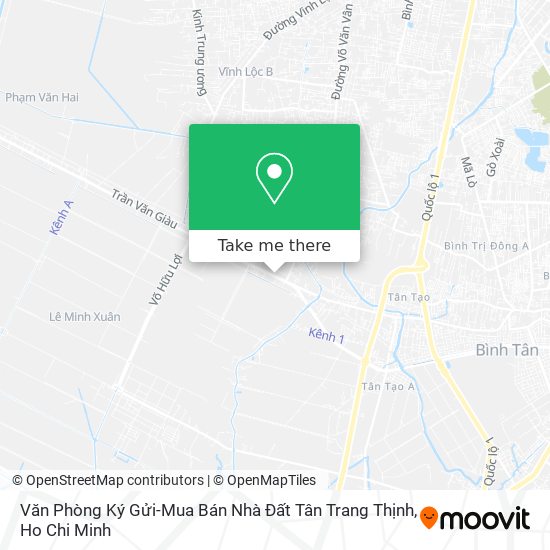 Văn Phòng Ký Gửi-Mua Bán Nhà Đất Tân Trang Thịnh map