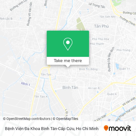 Bệnh Viện Đa Khoa Bình Tân-Cấp Cứu map