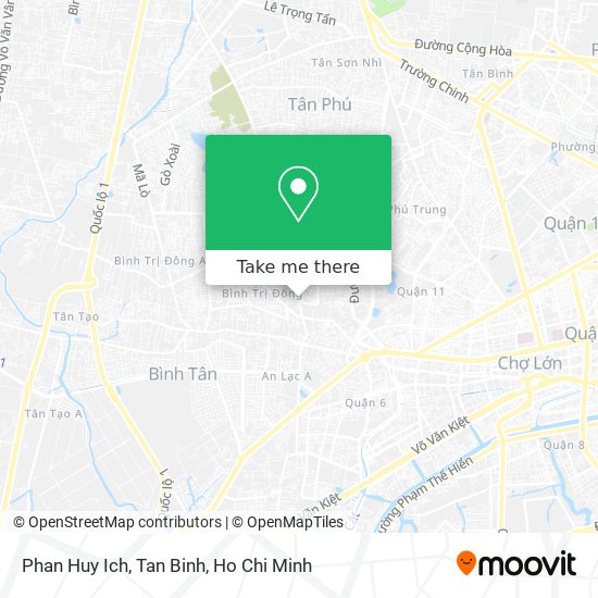 Phan Huy Ich, Tan Binh map