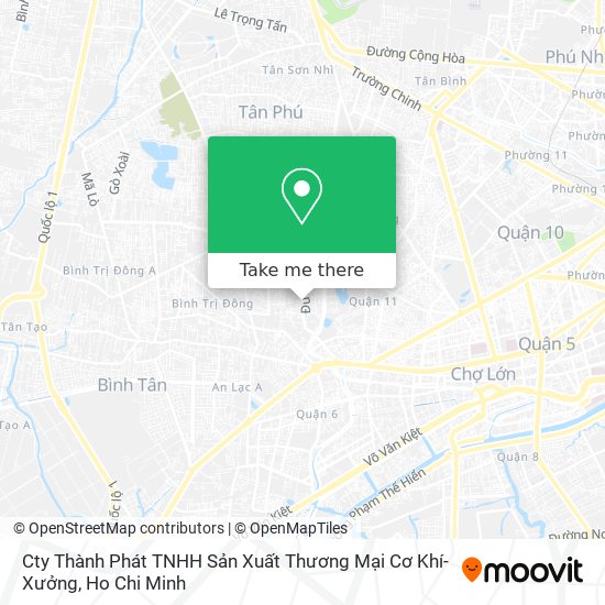 Cty Thành Phát TNHH Sản Xuất Thương Mại Cơ Khí-Xưởng map