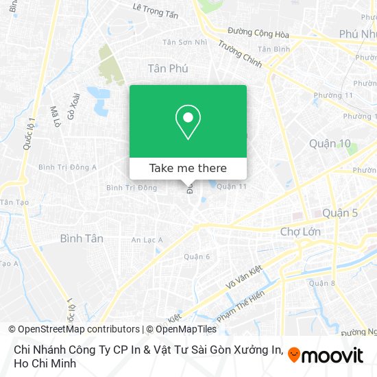 Chi Nhánh Công Ty CP In & Vật Tư Sài Gòn Xưởng In map