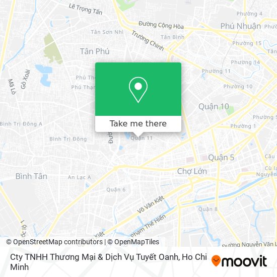 Cty TNHH Thương Mại & Dịch Vụ Tuyết Oanh map